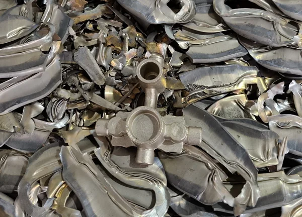 Forged brass parts ready for further processing