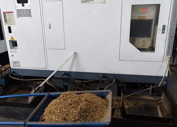 Brass shavings from machining