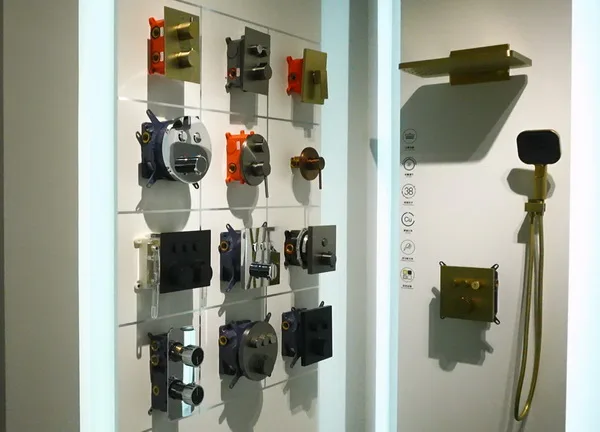 Concealed shower manufacturing and product display