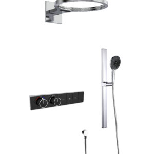 8A8036CP009 concealed shower system in polished chrome